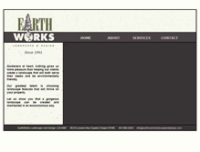 Tablet Screenshot of earthworkslandscapeanddesign.com